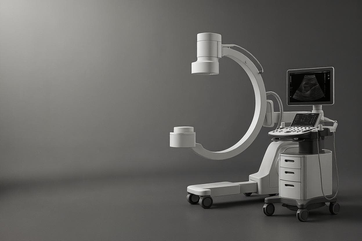 Equipo médico avanzado en un entorno estéril